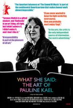 Watch What She Said: The Art of Pauline Kael 0123movies